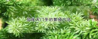 狐尾天门冬的繁殖方法,第1图